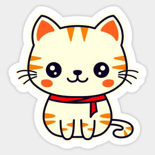 Cute Little Kitten Sticker